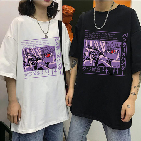 Hunter X Hunter-Camiseta de Manga corta para hombre y mujer, camiseta de Manga corta de Anime, camiseta de ojo de Kurapika ► Foto 1/6