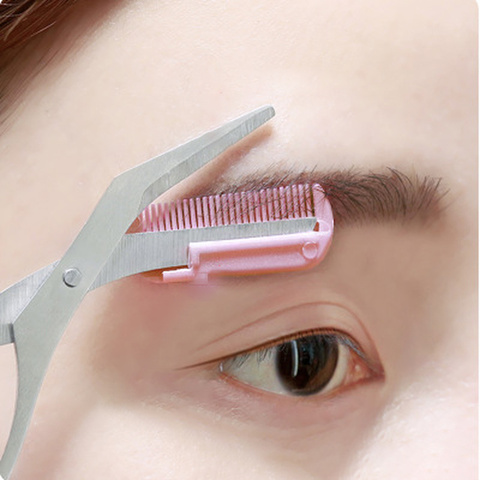 Tijeras de corte de cejas con peine, accesorios de maquillaje, 1 Uds. ► Foto 1/4