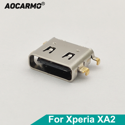 Aocarmo-puerto de carga USB tipo C para Sony Xperia XA2, conector de Cable flexible, pieza de repuesto, H3113, H4113 ► Foto 1/3