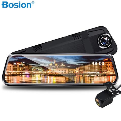 Cámara Dvr Full HD 1080P para espejo retrovisor de coche, grabadora de vídeo Digital, lente Dual, 10 pulgadas ► Foto 1/6