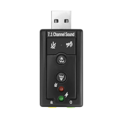 Tarjeta de sonido Virtual de 7,1 canales, adaptador de micrófono de Audio USB 2,0, Conector estéreo de 3,5mm, auriculares, tarjeta de sonido ► Foto 1/4