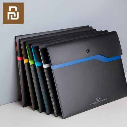 Xiaomi Fizz-organizador de archivos A4, producto de archivo, 2 capas, gran capacidad, bolsa para documentos, Maletín de negocios, suministro de oficina ► Foto 1/6