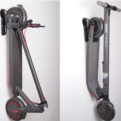 Soporte de pared para patinete eléctrico Ninebot max, ES2, xiaomi m365/pro, gancho de almacenamiento, ahorro de espacio, herramientas ► Foto 1/6