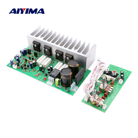 AIYIMA A1695 C4467 350 W Placa de amplificador de Subwoofer de alta potencia amplificador estéreo de Audio Woofer para altavoz de bricolaje Dual AC24V-28V ► Foto 1/6