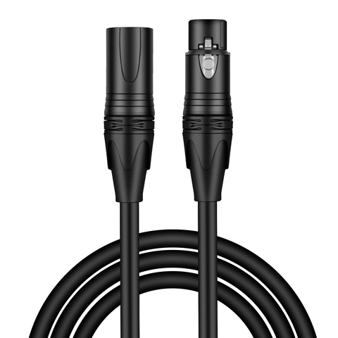 Equilibrado parche Cable XLR macho a XLR hembra 3 PIN XLR Cable de micrófono para DMX luces grabación de sistemas de altavoces de Radio estación ► Foto 1/5