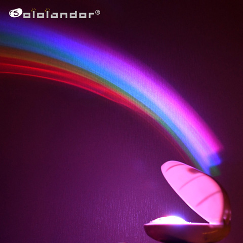 Lámpara LED RGB de 3 modos, luz Led creativa colorida de noche, proyector con forma de huevo de arcoíris, luz mágica romántica para decoración de dormitorio de niños ► Foto 1/6