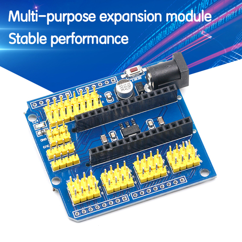 NANO i/o IO Módulo de escudo del Sensor de expansión para Arduino UNO R3 Nano V3.0 3,0 controlador Compatible con placa I2C PWM interfaz 3,3 V ► Foto 1/6