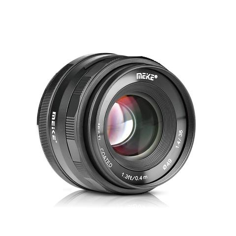 Meike-lente de enfoque Manual de gran apertura, APS-C de 35mm f1.4 para Olympus Micro 4/3 EM10/EM5/EM1/EP5/EPL3 y Panasonic G7/6/5/4/3 + regalo ► Foto 1/6