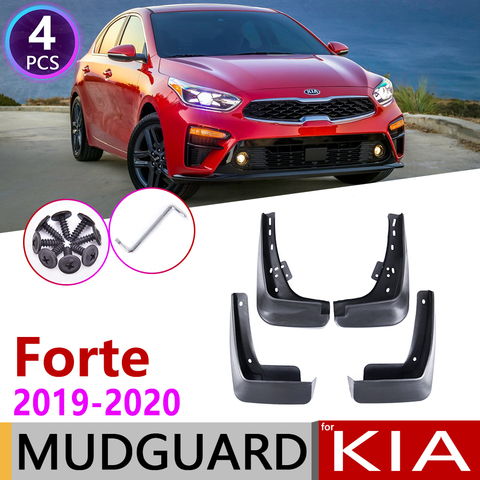 4 piezas frente trasero del coche Mudflap para Kia Forte K3 BD 2022 guardabarros guardia de barro solapa Splash solapas guardabarros accesorios Cerato Vivaro ► Foto 1/6