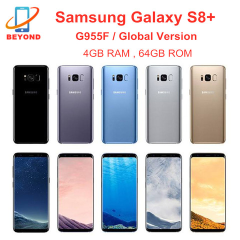 Samsung-teléfono inteligente Galaxy S8 Plus G955F, 4GB de RAM, 64GB de ROM, versión Global, pantalla de 6,2 pulgadas, Octa Core, NFC, reconocimiento de huella dactilar, Exynos, 4G LTE, Original ► Foto 1/6