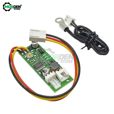 Controlador de velocidad denozado con Control de temperatura, regulador de encendido/apagado con sonda para ventilador de ordenador y PC, alarma, 2-3 cables, CC de 12V ► Foto 1/6