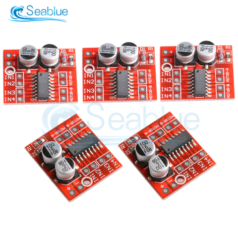 5 unids/lote MX1508 1.5A de 2 DC módulo controlador de Motor DC 2V-10V PWM de velocidad de Motor paso a paso de puente H doble L298N ► Foto 1/6