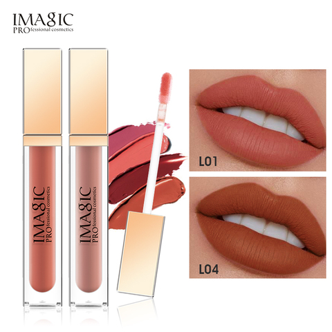 IMAGIC-brillo de labios resistente al agua e hidratante, terciopelo mate, brillo de labios duradero, cosméticos para mujer, 20 colores ► Foto 1/6