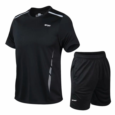 Trajes deportivos de secado rápido para hombre, ropa deportiva para correr, gimnasio, verano, 2022 ► Foto 1/6