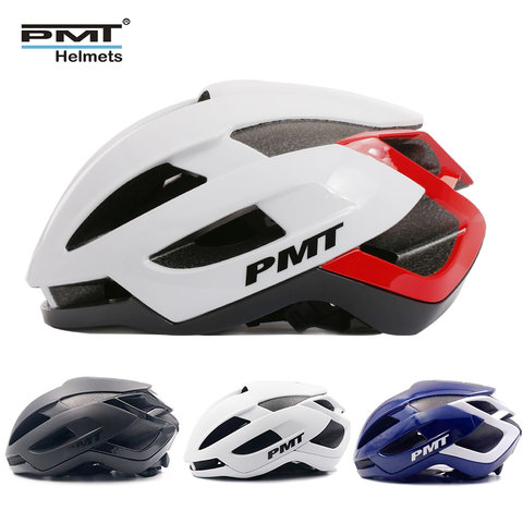 PMT-casco de Ciclismo de Carretera ultraligero, moldeado integralmente, transpirable, para ciclismo de montaña o carretera ► Foto 1/6