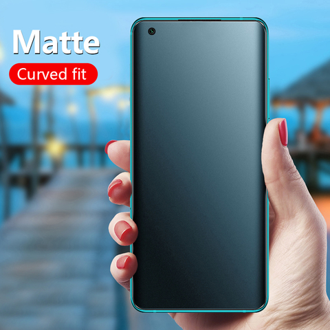 CHYI película mate sin huella dactilar para Xiaomi mi 10 pro 3D Protector de pantalla curvada hidrogel película esmerilada cubierta completa Mi 9t 10 Ultra ► Foto 1/6