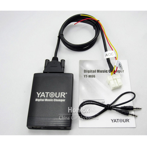 Yatour-Adaptador USB MP3 auxiliar para coche, cambiador de música Digital para Nissan Infiniti FX35 G35 M45 Almera Murano Primera Pathfinder, yt-m06 ► Foto 1/6