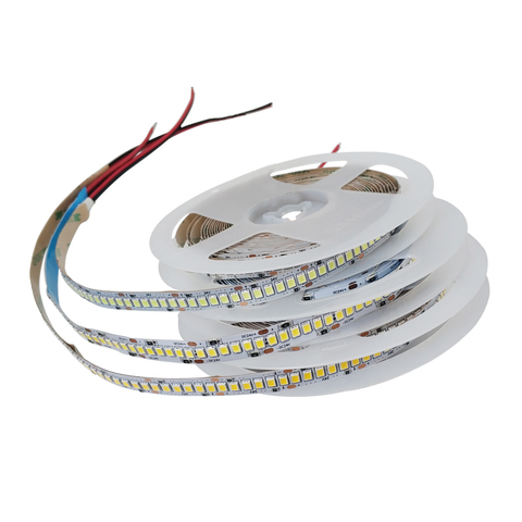 Tira de luces Led SMD 2835 de 5m, 5V, 12V y 24V CC, no impermeable, para decoración del hogar, cocina y TV ► Foto 1/6