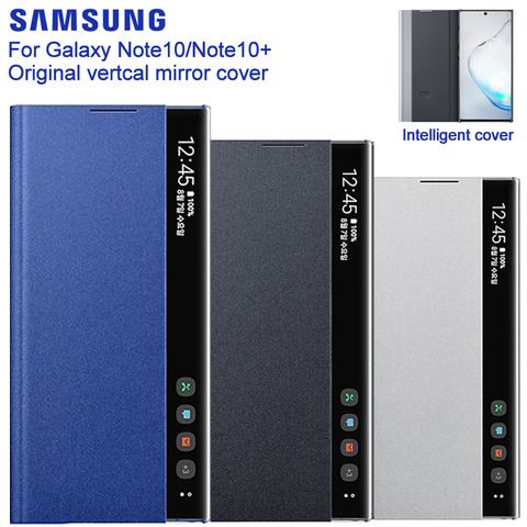 Samsung-funda abatible con espejo inteligente, Original, para Samsung GALAXY Note 10, Note 10, 5G, Note 10 + Note 10 Plus ► Foto 1/6