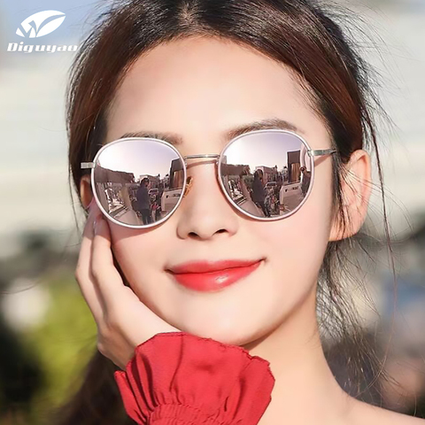 Gafas De Sol De lujo para mujer, anteojos De Sol femeninos con diseño De marca De gran tamaño, redondos, rosas, tonos polarizados, novedad De 2022 ► Foto 1/6