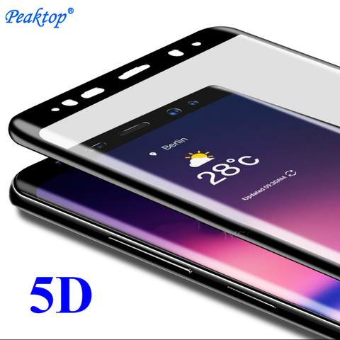 2 piezas 5D de la cubierta completa de vidrio templado 9H para Samsung Galaxy A3 A7 A5 2017 J730 J530 J330 J7 película protectora de pantalla J5 Prime J7 Max ► Foto 1/6