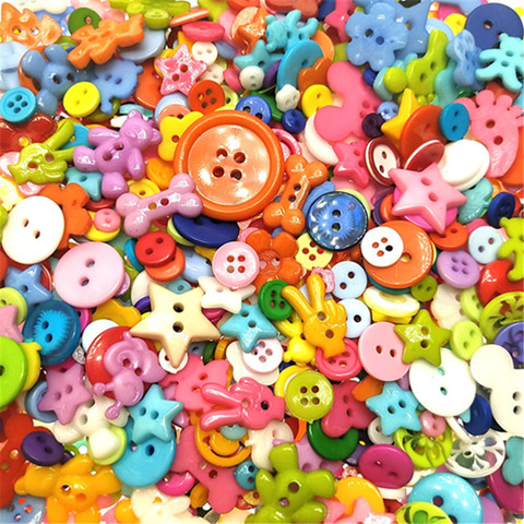 Suoja U PICK 50/100 unids/lote, botones de plástico con parte trasera plana y sonrisa, accesorios de costura de ropa para niños, álbum de recortes ► Foto 1/5