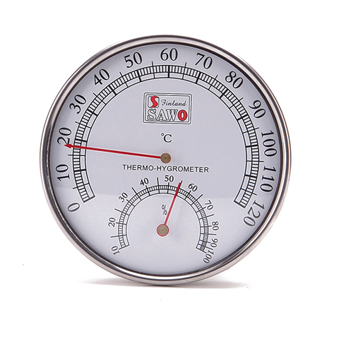 1 Uds hogar medidor de temperatura de humedad de montado en la pared termómetro medidor de humedad y temperatura higrómetro para habitación de Sauna ► Foto 1/6