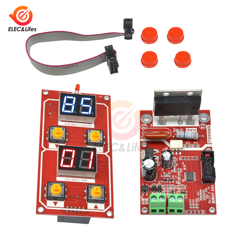 100A LCD Digital soldador por puntos y controlador de corriente máquina de soldadura transformador de la Junta de control de NY-D04 ► Foto 1/6