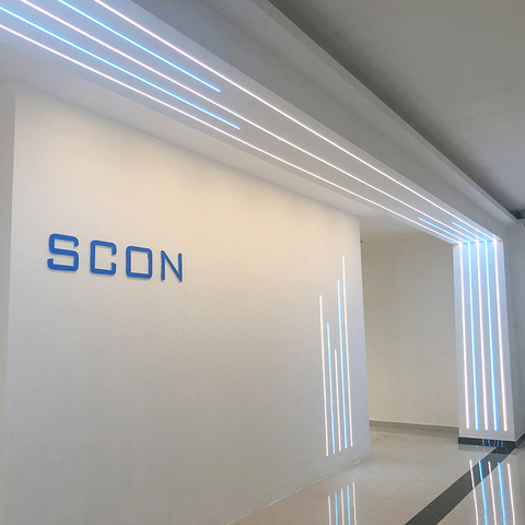 SCON 0,5 M, perfil de aluminio decorativo, superficie montada, empotrada, tira de luces LED, accesorio de iluminación, barra lineal, luces ► Foto 1/6