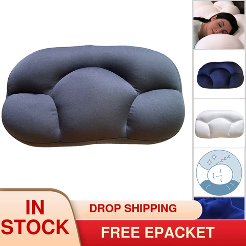 Almohada de nube redonda multifuncional, almohada de Color sólido supersuave para el cuello, Textiles para el hogar, envío directo ► Foto 1/6