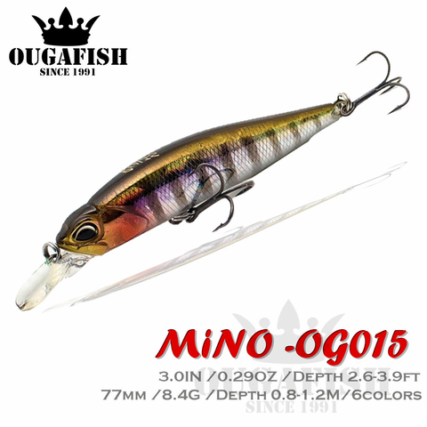 Nuevo señuelo de pesca Jerkbait Minnow, nuevo cebo Mino 77MM 8,4G Wobbler carpa Isca Artificial accesorios Leurre Souple señuelos equipo ► Foto 1/6