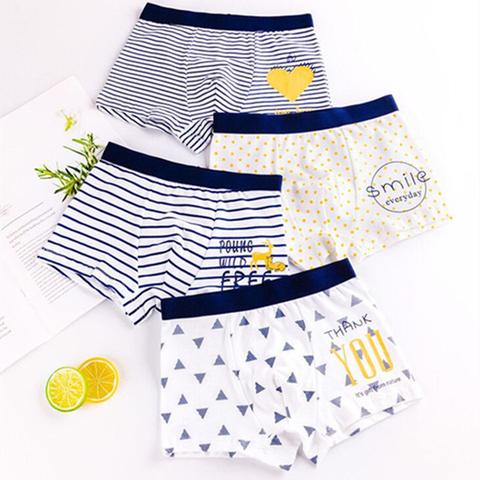 Calzoncillos de estilo Boxer de algodón puro para niños, bragas cómodas, pantalones cortos grandes para niños, 1 unidad ► Foto 1/6