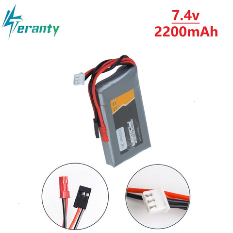 Teranty Power-Batería de 2200mAh 7,4 V 2S 2S1P, paquete de batería de por vida para BBL1 Futaba 3P, enchufe para 14SG 16SZ 18SZ 7,4 v, batería de Control remoto 1 Uds. ► Foto 1/3