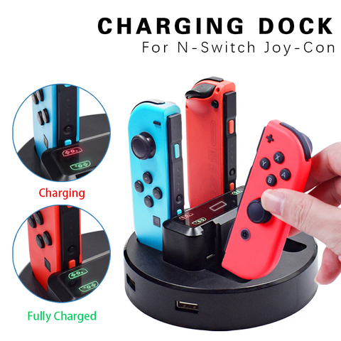 Mando de Switch Pro Joy Con 5 en 1 para Nintendo Switch NS, estación de carga Con 2 puertos USB ► Foto 1/6