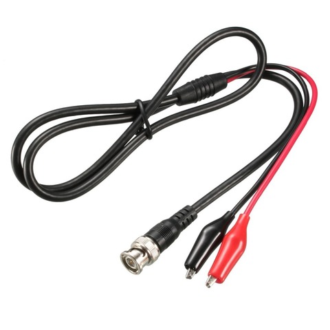 Cable de prueba de osciloscopio, conector macho BNC Q9 a Clip Dual, Cable de prueba de 1 metro de longitud para DSO138 DSO150 ► Foto 1/2