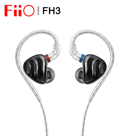 Fiio-Auriculares FH3 con controlador dinámico, dispositivo híbrido con diseño acústico y chapado de berilio, 2BA + 1DD Knowles, IEM S.Turbo, carcasa de aleación MMCX ► Foto 1/6