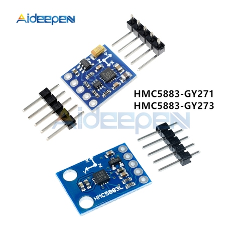 DC 3V-5V HMC5883 HMC5883L GY-271 GY273 eje Triple brújula Módulo Sensor magnetómetro para Arduino importados/nacional Chips ► Foto 1/6