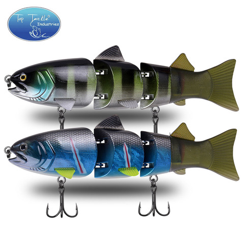 Lento se hunde señuelo de pesca swimbait 215mm 155g de alta calidad articulado cebo CF atraer segmentos bajo gran señuelo para pike ► Foto 1/3