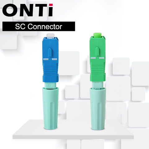 ONTi-conector óptico de un solo modo SC APC SM, herramienta de conector en frío, conector rápido de fibra óptica SC UPC, FTTH, nuevo ► Foto 1/6