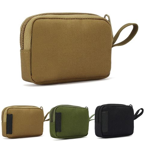 Mini cartera táctica de nailon para hombre, bolsa pequeña para llave de bolsillo, dinero, resistente al agua, portátil, EDC, para caza al aire libre ► Foto 1/6