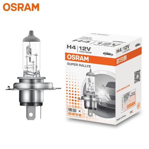 OSRAM-bombilla halógena para faro delantero de coche, H4 9003 HB2 12V 100/90W P43t 62204 Super Rallye, Original, OEM, 3200K, 1 ud. ► Foto 1/3