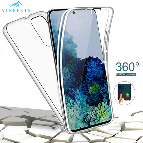 360 de la cubierta completa para Samsung S20 FE S21 más M51 M31S M01 Core Nota 20 Ultra S10 Note10 Lite S9 S8 más M11 M21 M30S funda de silicona ► Foto 1/6