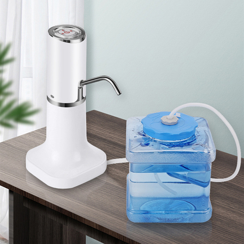 Botella de agua de la bomba de dispensador de agua eléctrico portátil automático de la bomba de agua de botella de dispensador de USB recargable ► Foto 1/6