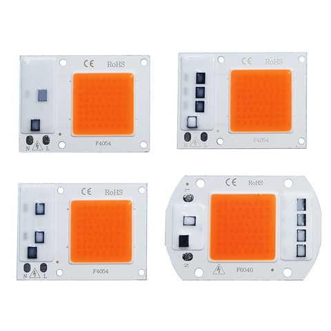 COB LED Chip Phyto lámpara espectro AC 220V 10W 20W 30W 50W para planta de interior de plántulas de crecer y de crecimiento iluminación ► Foto 1/3