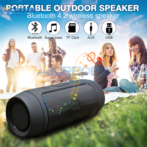 Altavoz portátil Bluetooth inalámbrico Mini altavoz sistema de sonido 3D de música estéreo envolvente altavoz al aire libre compatibilidad con FM TF tarjeta ► Foto 1/6