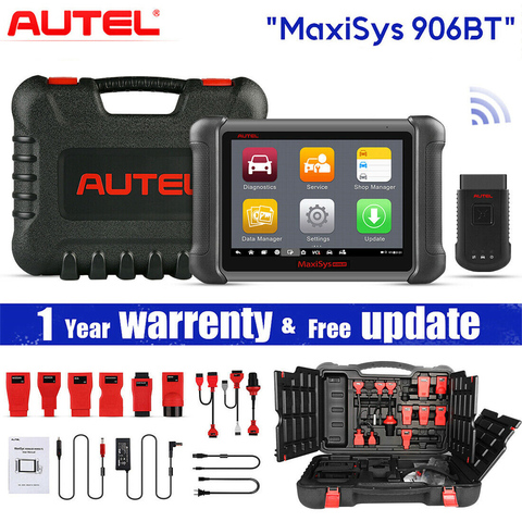 Autel MaxiSys-herramienta de diagnóstico de coche MS906BT, con codificación ECU, prueba activa, teclas IMMO, reinicio de aceite de nivel OE, EPB, SAS ► Foto 1/6