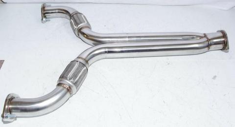 Inoxidable Header Y tubo para 03-06 Niss @ n 350Z Base Coupe 2D VQ35DE V6 3.5L DOHC ► Foto 1/5