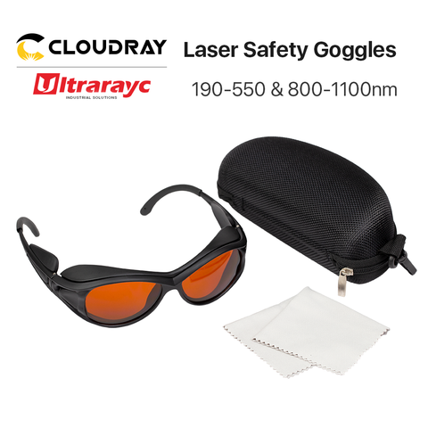 Ultrarayc-gafas de seguridad láser UV y verde, tamaño pequeño, tipo A, y 800-1100nm 190-550nm, protección para gafas ► Foto 1/5