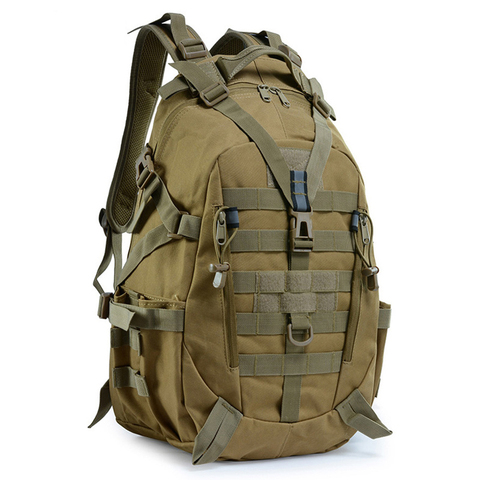 Mochila reflectante táctica militar para hombre, bolsa de viaje al aire libre Molle 3P, para acampar, senderismo, escalada, 40L ► Foto 1/6