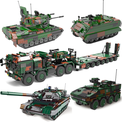 Nuevo Xingbao bloques militares serie HX-8 Elefant camión Tractor M113 Blindados de vehículo de bloques de construcción ladrillos juguetes regalos ► Foto 1/6